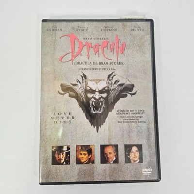 Dracula 1992 DVD Horror Movie Anthony Hopkins Keanu Reeves Winona Ryder