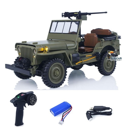 LowPrice 1/14 4x4 RC Military Truck HG4 58 Convertible Off Road Combat Vehicle - Picture 5 of 12