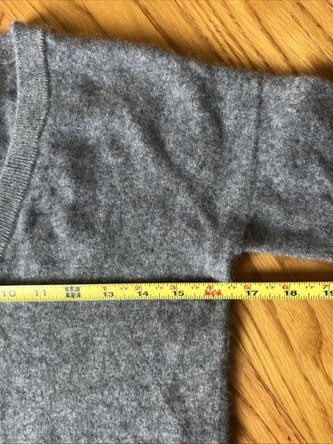 Zadig Voltaire Vivi WS Maglione Cashmere Patch Stella Gomito Grigio Blu XS - Foto 8 di 11