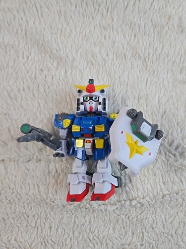 Lotto 3 figurine vintage Bandai SD Gundam, Defender 5" vedi foto con accessori - Foto 5 di 9