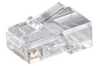 10x wtyczka zachodnia do kabla okrągłego; TEL MODU RJ45 8P8C ROUND PLUG