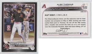 2022 Topps Update Rookie Debut Black /71 Alek Thomas #US282 Rookie RC