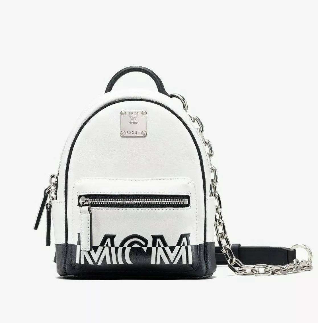 White hotsell mcm purse