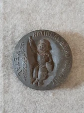 Vintage Dutch Boy Paints National Lead Company Heavy Pressure Metal Paper Weight
