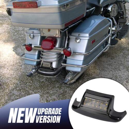 Smoke Brake Rear Fender Tip LED Light For Harley Road King FLHR Softail 94-2013 - Picture 3 of 11