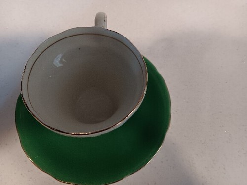 AYNSLEY ENGLISH TEA CUP & SAUCER GOLD TRIMMED - Picture 5 of 7