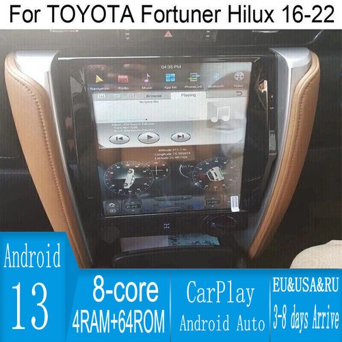 12.1" Android Navigation Car GPS Stereo Radio For Toyota Fortuner Hilux 16~22 - Bild 1 von 6