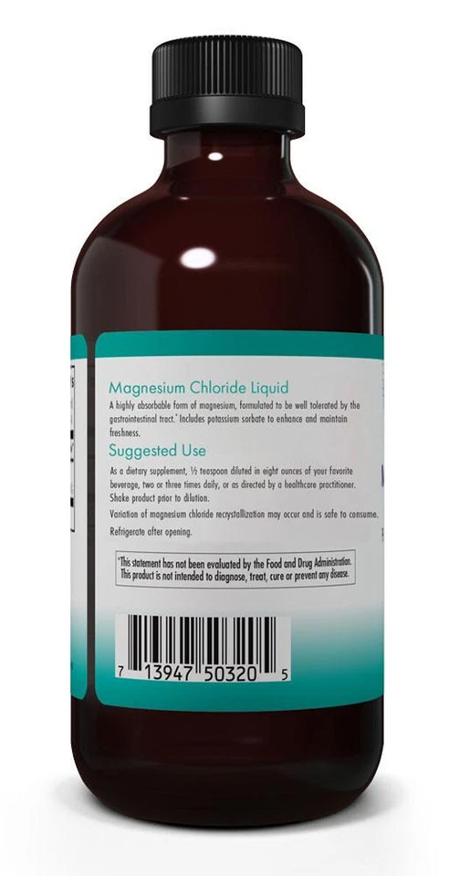 Cloruro de Magnesio Líquido Super Absorción 8 fl oz (237 ml) Nutricología Foto 2 de 3