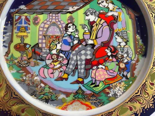 Rosenthal Bjorn Wiinblad Christmas Carol Plate 1992 - Morgen Kinder Wird's... - Picture 3 of 9