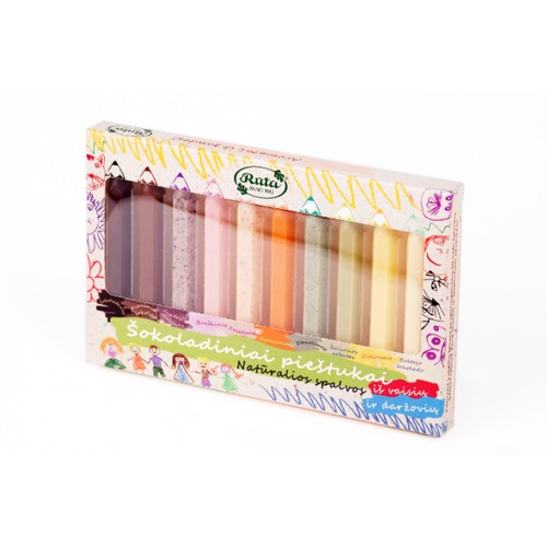 Gourmet Schokoladenstifte mit natürlichen Farben & Aromen perfektes Geschenk 95g 3,4oz - Bild 2 von 3