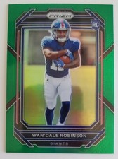 2022 Panini Prizm Wan'Dale Robinson New York Giants Green Prizm #315 RC