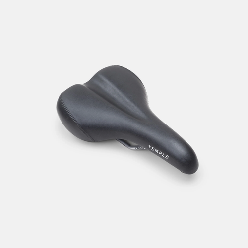 Temple Cycles Vegan Leather Bicycle Saddle, Comfortable Waterproof Bike Seat - Picture 2 of 6