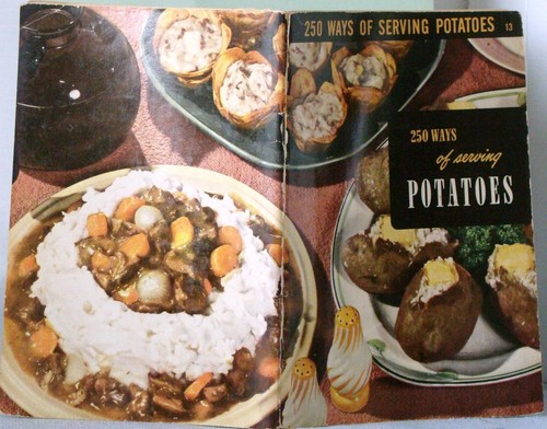 Vintage 1953  CULINARY ARTS Institute POTATOES Cookbook 250 Recipes #13 - Bild 1 von 2