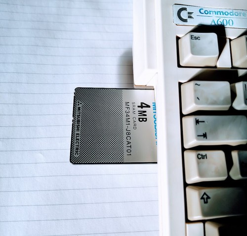 PCMCIA MELCARD MITSUBISHI ELECTRIC 4MB SRAM RAM CARD KARTE z.B. für AMIGA usw... - Foto 13 di 14