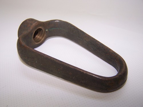 Bronze Tie Dogs 4-1/2" x 2-1/2", 5/8" Thread, Vintage Antique Porthole Window