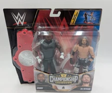 Damged BOX  Mattel WWE Omos vs AJ Styles Championship Showdown Series