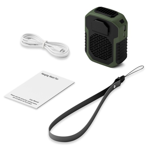 Portable Waist Clip on Fan Hanging Cooling Fan USB Rechargeable Power Bank Fan - Picture 17 of 19