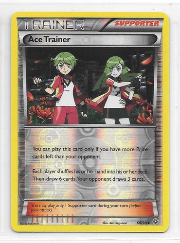 Pokemon --- ACE TRAINER --- XY Ancient Origins! REVERSE HOLO! NM/Mint! 69/98 - Picture 1 of 3