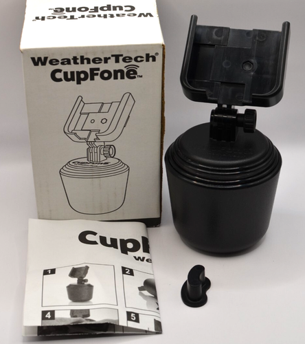 NEW WeatherTech CupFone* Universal Adjustable Cell Phone Cup Holder* Car Mount