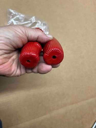 As Original Schwinn Approved Red Phantom Panther Bicycle Handlebar Grips - Picture 2 of 3