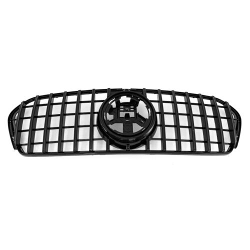 Glossy Black Front Grill For Mercedes Benz W167 GLE350 GLE53 2019 2020 2021~2023 - Picture 6 of 11