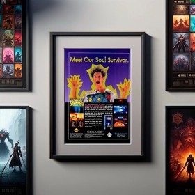 1994 Mansion Of Hidden Souls Retro Video Game PRINT AD Sega CD Vic Tokai