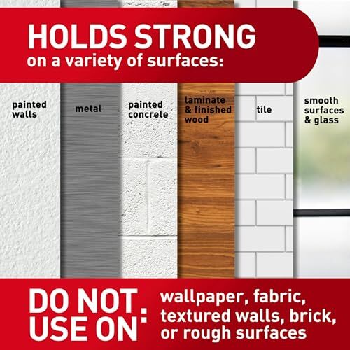15 lb Picture Hanging Strips 14 Pairs (28 Strips), Damage Free Large White - Picture 4 of 7