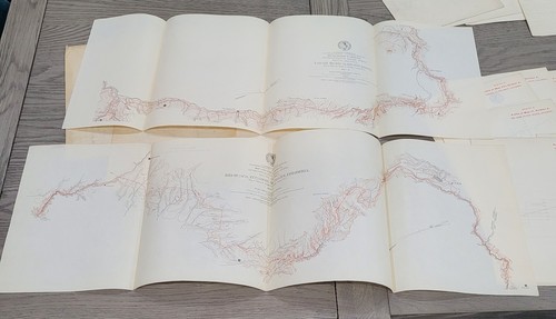 South America Columbia Ecuador Costa Rica Set of Railroad Survey Maps Dated 1893 - Picture 3 of 24