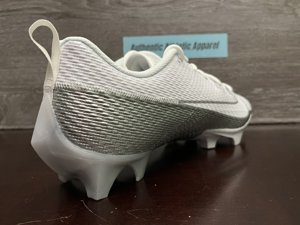 Nike Vapor Edge Speed 360 2 White Silver Football Cleats 