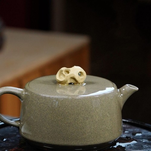 160ml Marked Tea Pot Real Yixing Zisha Qing Duan Clay Master Handmade Pot 7 Hole - Picture 4 of 12