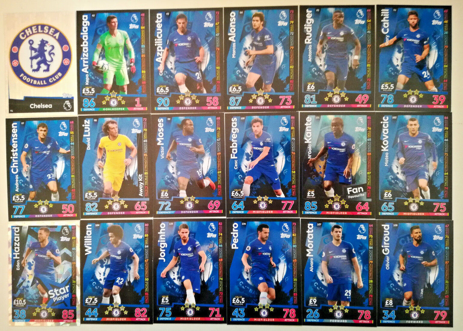MATCH ATTAX 2018/19 18/19 FULL TEAM SETS premier league - Picture 7 of 21