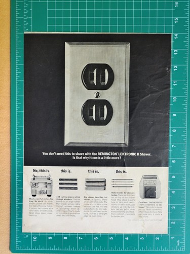 Vintage 1964 Ad Remington Lektronic II Shaver Cordless Powerful Motor - Picture 3 of 4