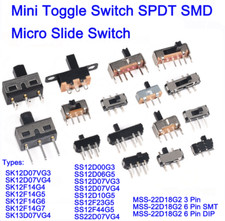 Mini Toggle Switch SPDT SMD Micro Slide Switch 2/3 Position 3/5/6 Pin SK SS MSS