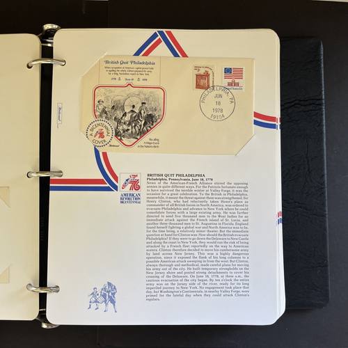 American Revolution Bicentennial First Day Cover Collection, (1978-1980) Qty 66 - Picture 12 of 24