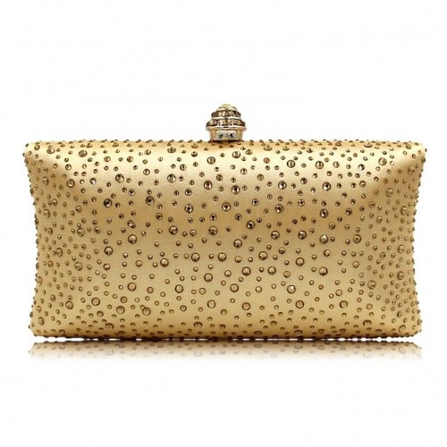 Damen Kristall Abend Clutch Geldbörse Strass Hochzeit Party Handtasche Schultertasche - Bild 31 von 42
