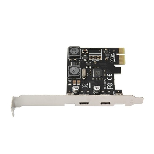 PCIE1X to 2 Port USB3.1 x2 TypeC Adapter 2 Port TypeC PCIe Expansion Card Fast - Afbeelding 5 van 8