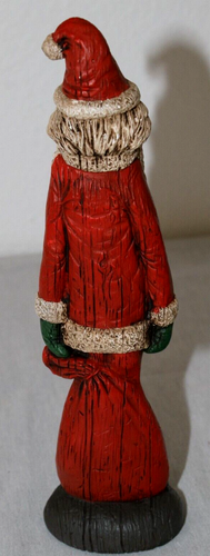 Skinny Pencil Santa Claus Ceramic Christmas Decoration 9" Vintage 1993 Signed EE - Picture 5 of 8