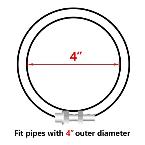4" Inlet 6" Outlet 12inch Long Truck Diesel Bolt On Exhaust Tip Stainless Steel - Picture 8 of 9