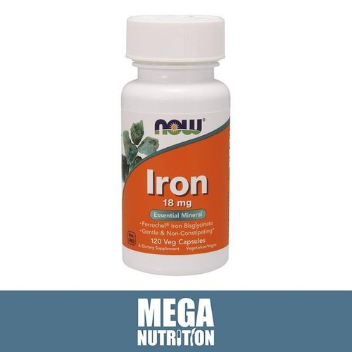 Ferrochel Eisen Bisglycinat Aminosäure Chelat 18mg 120 Veg Kapseln Rot Blut