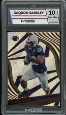 Saquon Barkley 2023 Panini Chronicles Revolution #98 Graded 10 MGS Eagles