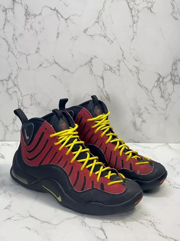 Nike Air Bakin Retro OG 2009 Size 10 Tim Hardaway 316383-001 Black Red  Yellow