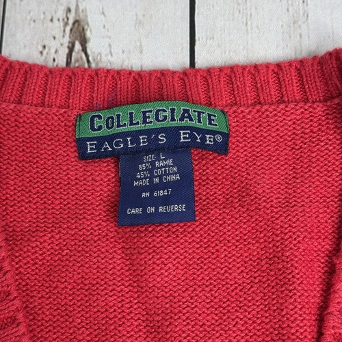 NUEVO Chaleco Suéter Tejido Vintage Años 90 Florida State Seminoles Adulto Grande Nuevo de Lote Antiguo Nuevo con Etiquetas - Imagen 8 de 14