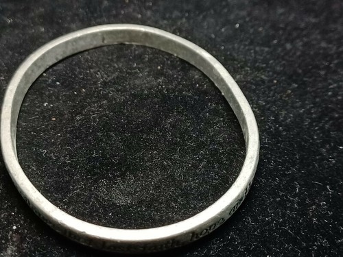 Vtg 90s Pewter Corinthians Bible Quote Bracelet, Work, Office, Christian, Bible - Picture 3 of 3