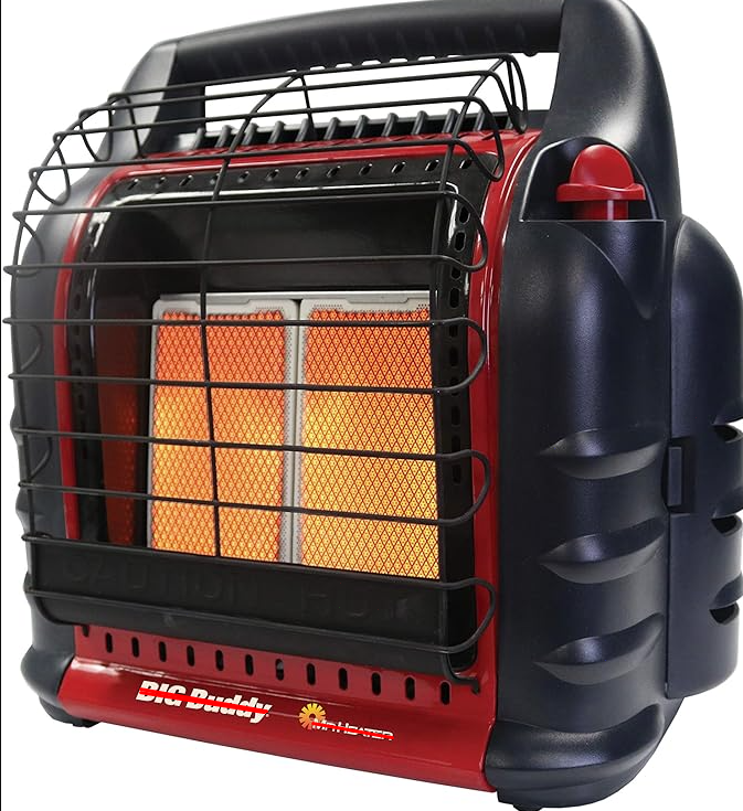 Mr. Heateɾ 4000-18000 BTU Portable LP Gas Heateɾ - 3 Settings, Dual Tank Connect