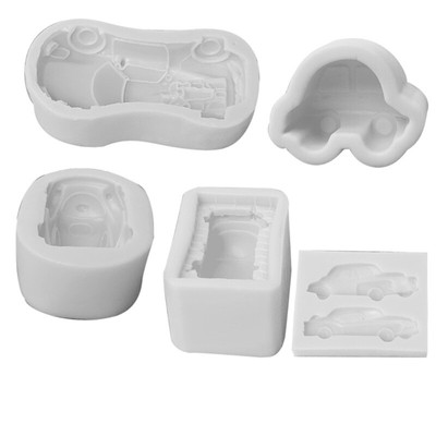 Creative Car Series Cake Figure Silicone Molds Unique Cake Decorations Molds