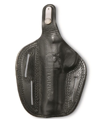 FN Hi Power Pancake Leather Holster w/ Thumb Break RH Made In Italy, High Power - Picture 4 of 14
