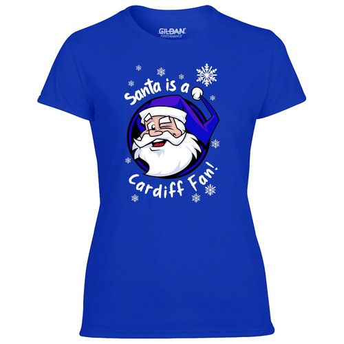 Santa is a Cardiff Fan! Tshirt Herren & Damen Fanmade Merchandise City - Bild 9 von 9