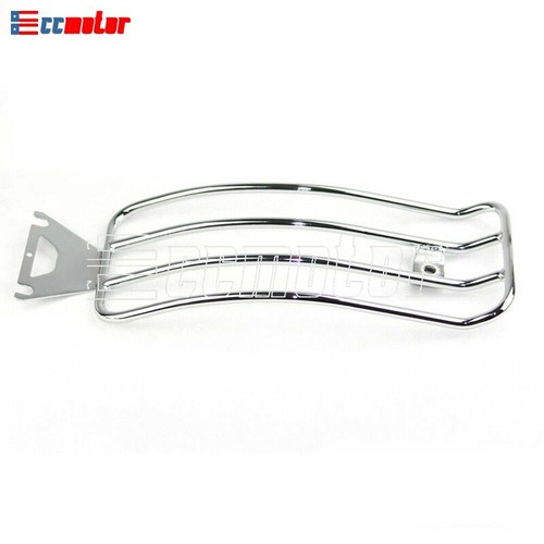 Chrome Rear Seat Fender Luggage Rack Holder For Harley Touring Road King 98-04 - Picture 4 of 5