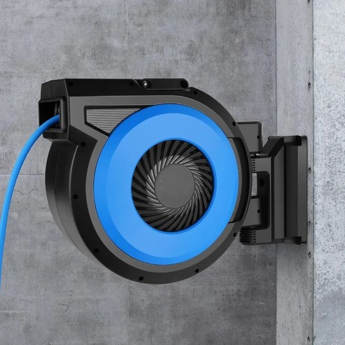 50/80ft Retractable Air Hose Reel Wall Mounted Air Compressor Garage Repair Tool - Picture 2 of 26