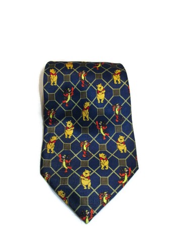 WINNIE THE POOH Tie DISNEY Exquisite Apparel TIGGER 3-3/4"x60" Korea Blue Poly - Picture 6 of 6